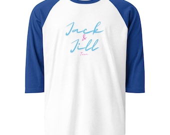 Jack and Jill Teen Raglan Shirt – Pink & Blue