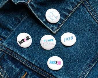 Custom Jack and Jill Pins | Black Excellence Party Favors (Set of 5)