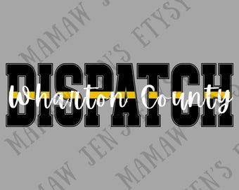 Despachador del 911 personalizado PNG: Gráfico de departamento personalizado (descarga digital)