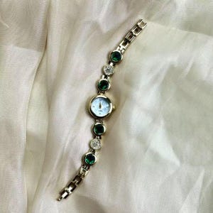 Women's Watch - Emerald Women's Watch - Gold Women's Watch - Personalized Women's Watch - Exquisite Watch - Birthday Gift - Christmas Gift