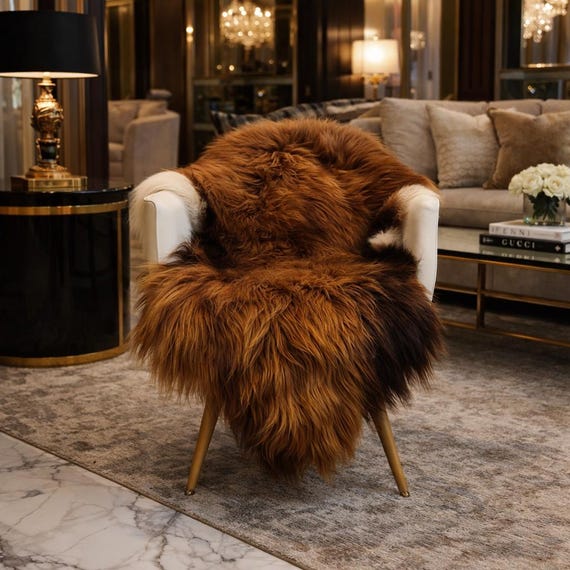 毛皮 シープスキン ラグ SHEEPSKIN シープスキン ラグ 90 60cm ラグ