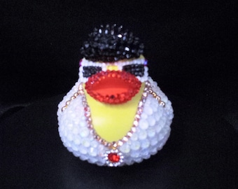 Bling Bedazzled Elvis Rubber Duck
