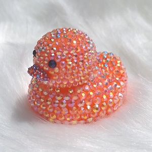 Orange Bedazzled Duck: Bling Jeep Duck