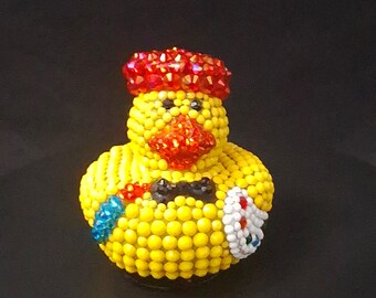 Bedazzled Artist Rubber Duck