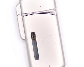 Vintage Silber Chrome Flip-Top Torch nachfüllbares Feuerzeug mit grüner Flamme