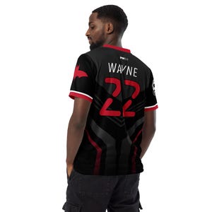 Bruce Wayne #22 Gotham Bats Football Club Recycled Unisex Sports Jersey