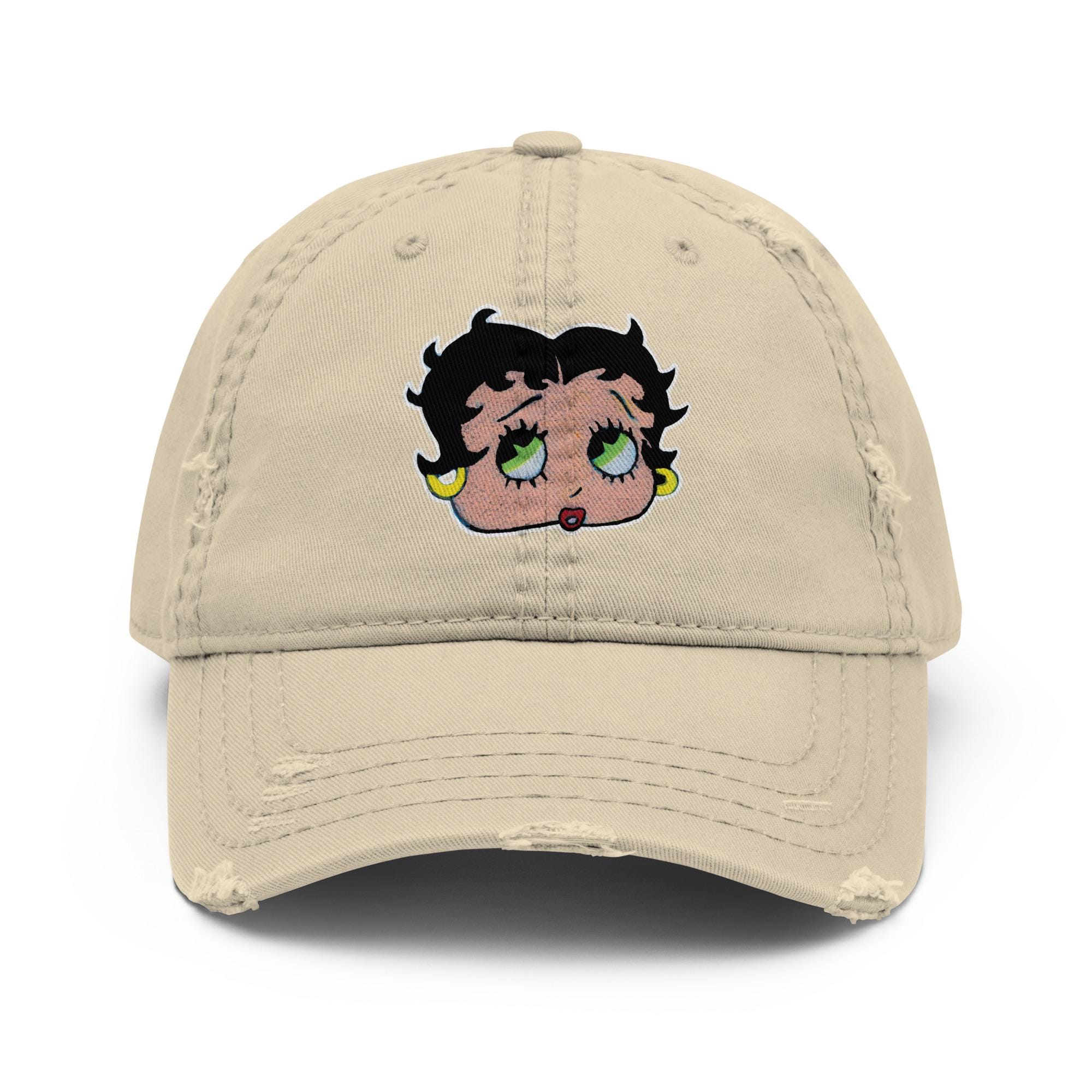 美品BETTY BOOP BASEBALL CAP Betty Boop Snapback Red Big Logo Hat Cap Universal Studios
