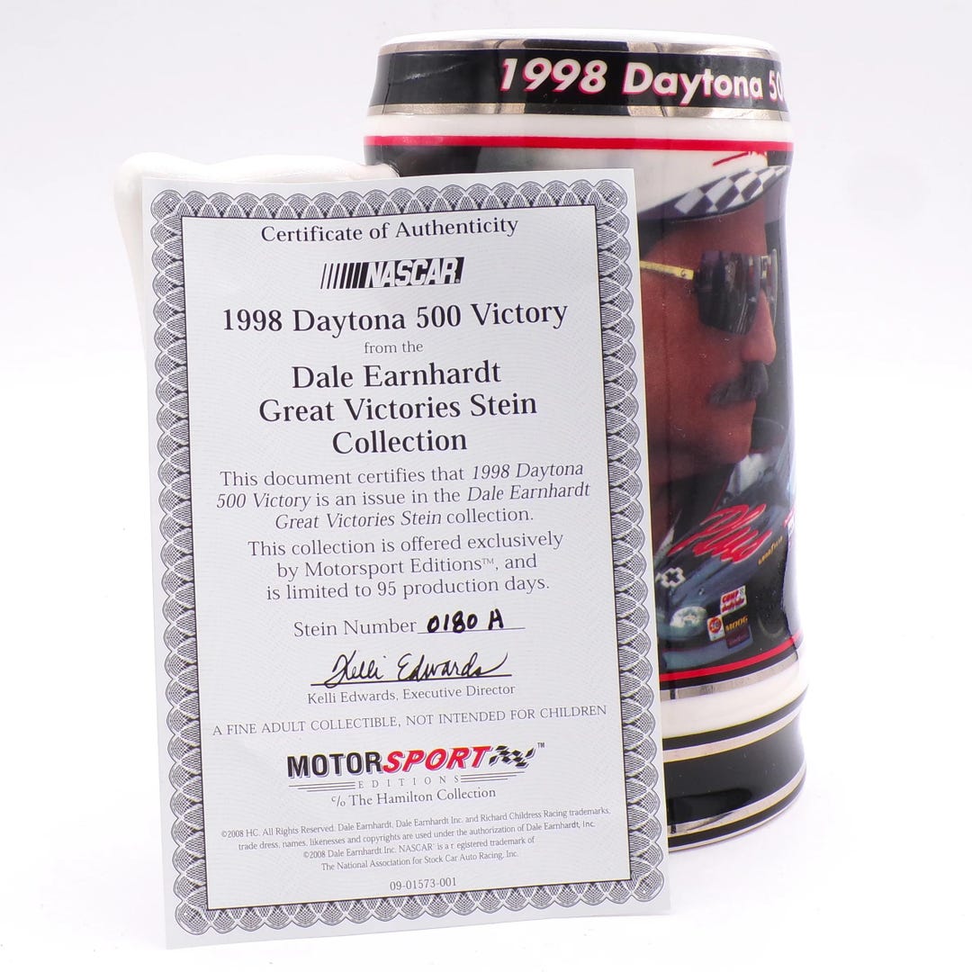 1998 Daytona 500 Victory Dale Earnhardt #3 Motorsports Stein
