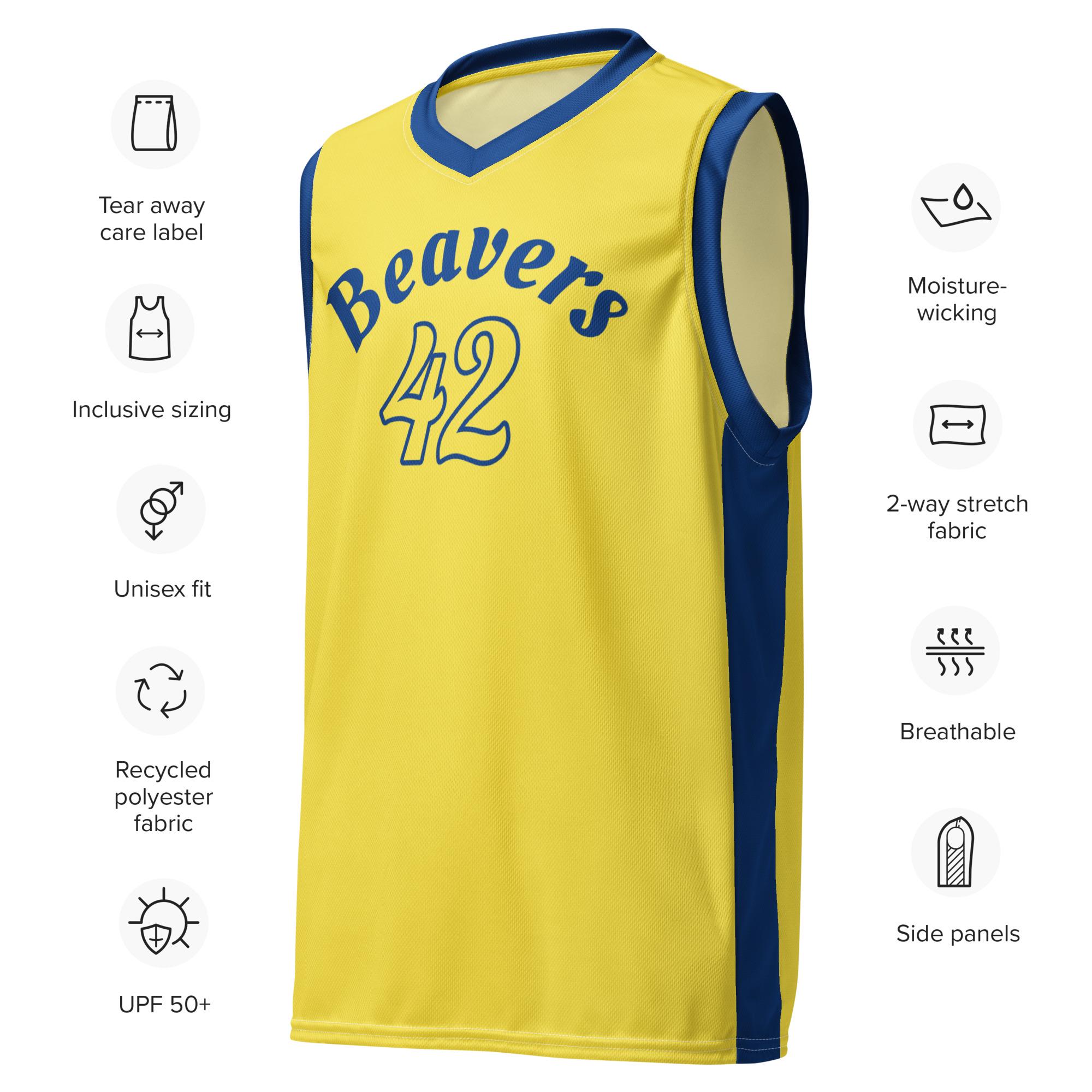 Updated Beacon Hills Beavers Scott Howard #42 Teen Wolf Recycled