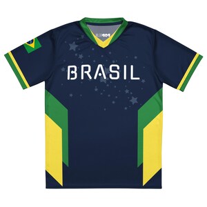 Reimagined Navy Brazil Team Pele #10 Brasil PopFelix Historical Designer Unisex Sports Jersey