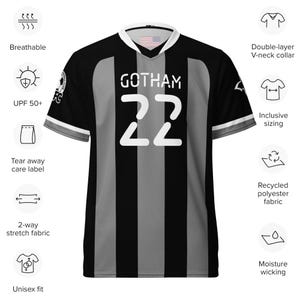 Gotham City Bats Football Club Bruce Wayne #22 Unisex Pop Felix Fictional Sports Jersey