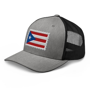 Puerto Rican Flag PR Boricua Embroidered Unisex Pop Felix Designer Retro Trucker Cap Hat - Six Colors