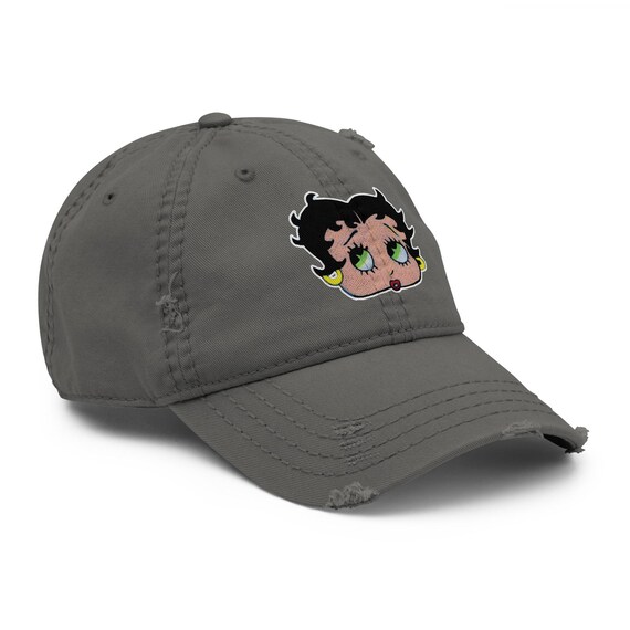 美品BETTY BOOP BASEBALL CAP Distressed Betty Boop Sketch Drawing Popfelix Designer Baseball