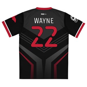 Bruce Wayne #22 Gotham Bats Football Club Recycled Unisex Sports Jersey