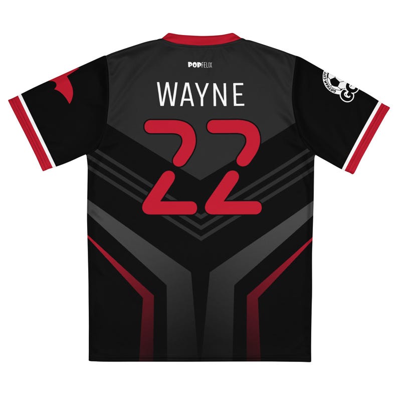 Bruce Wayne #22 Gotham Bats Football Club Recycled Unisex Sports Jersey