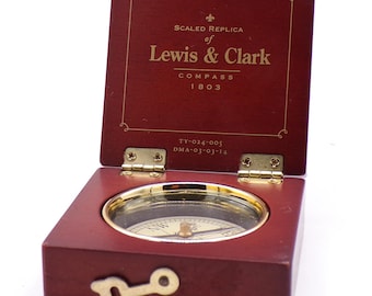 Réplica a escala de la brújula Lewis & Clark de 1803, Whitney Philadelphia.