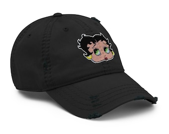 Distressed Betty Boop Sketch Drawing Popfelix Designer Baseball