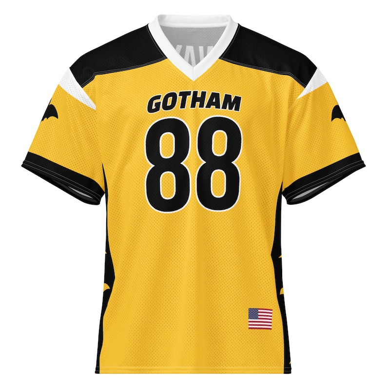 Gotham City Bats B. Wayne #88 PopFelix Fictional American Football Jersey