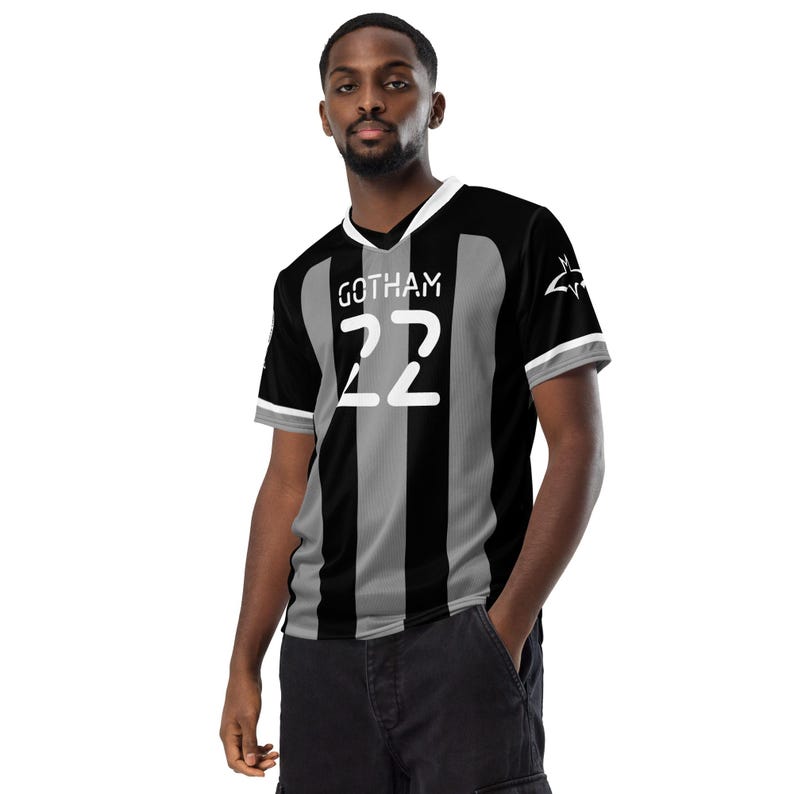 Gotham City Bats Football Club Bruce Wayne #22 Unisex Pop Felix Fictional Sports Jersey