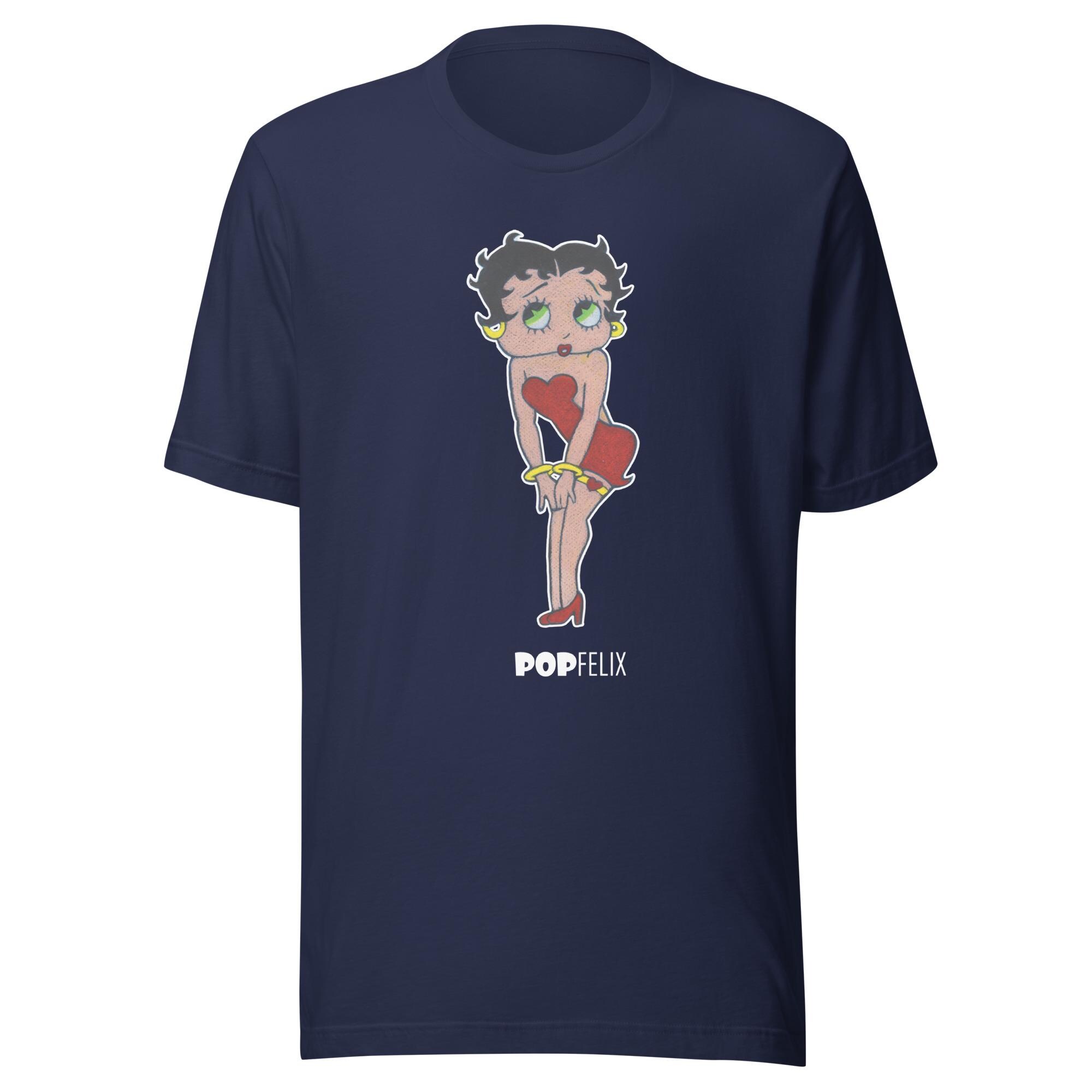Retro Cartoon Betty Boop Drawing Unisex Pop Felix T-shirt - Eight