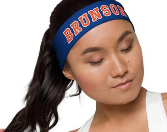 Orange + Blue Basketball J. Brunson #11 PopFelix Unisex Headband Jersey