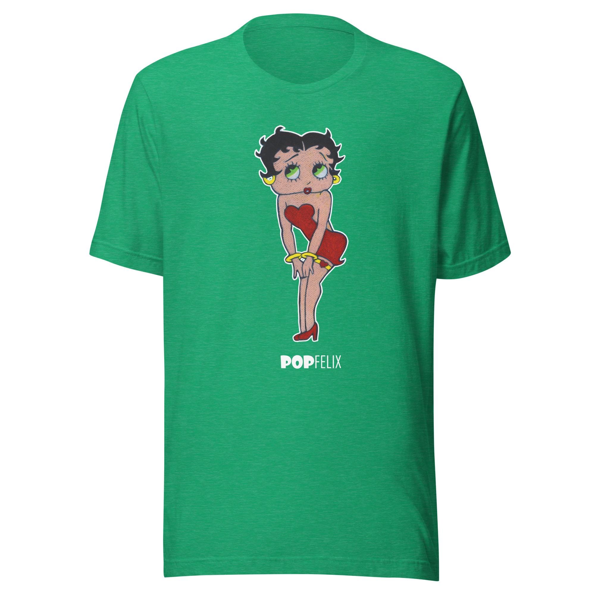 Retro Cartoon Betty Boop Drawing Unisex Pop Felix T-shirt - Eight