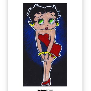 12&quot; x 18&quot; Betty Boop Drawing Artwork Photo Paper Pop Felix Print Poster