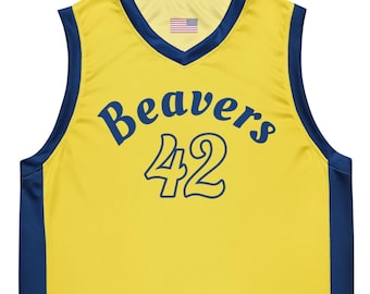 Updated Beacon Hills Beavers Scott Howard #42 Teen Wolf Recycled