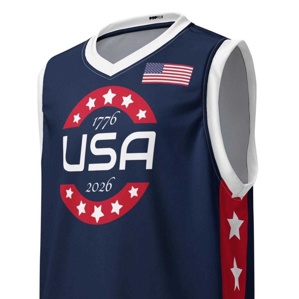 Navy Blue USA 250th Anniversary America #76 Popfelix Designer