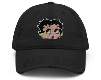 Distressed Betty Boop Sketch Drawing Popfelix Designer Baseball