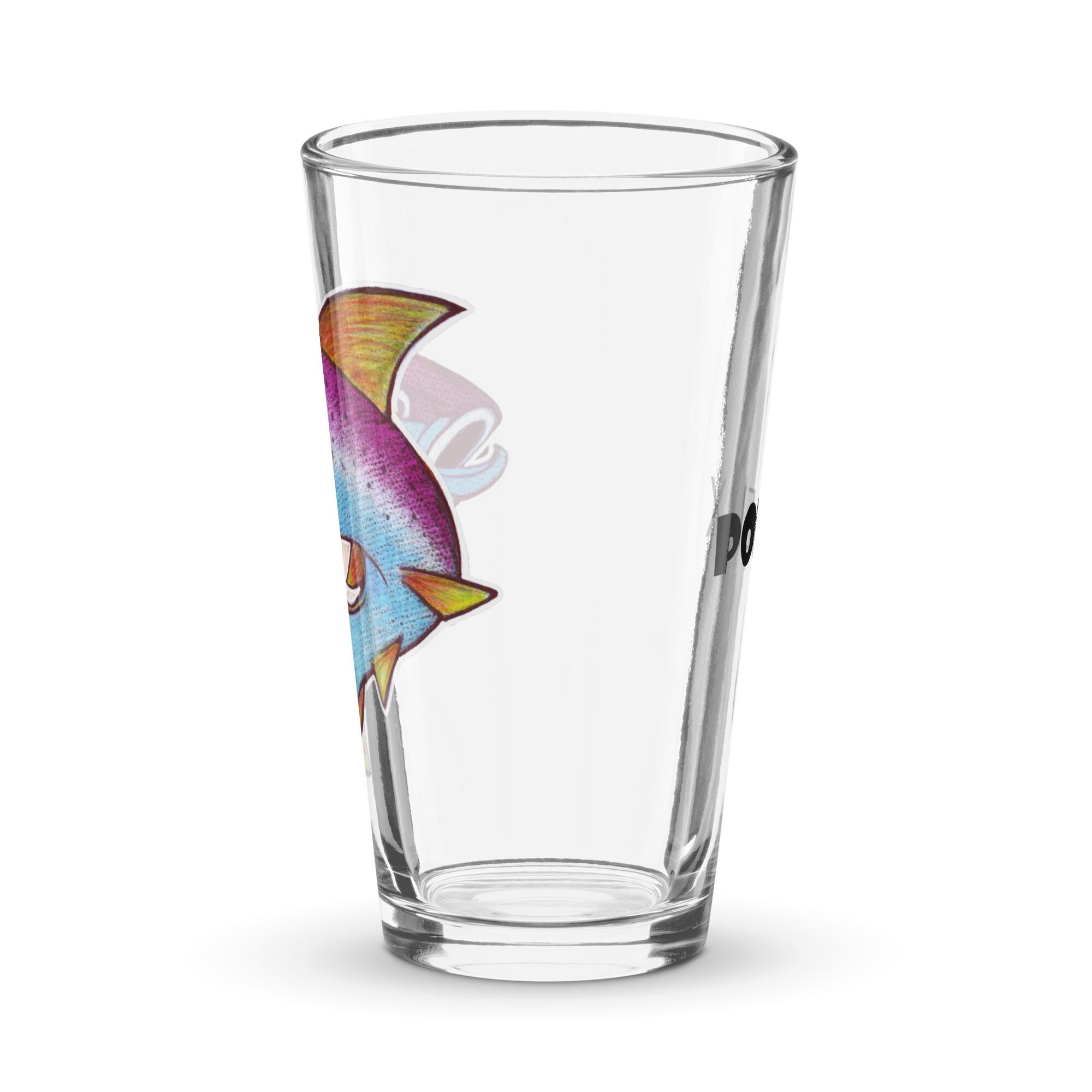 16 Oz Jumping Rainbow Trout Fish Shaker Pop Felix Pint Glass - Etsy