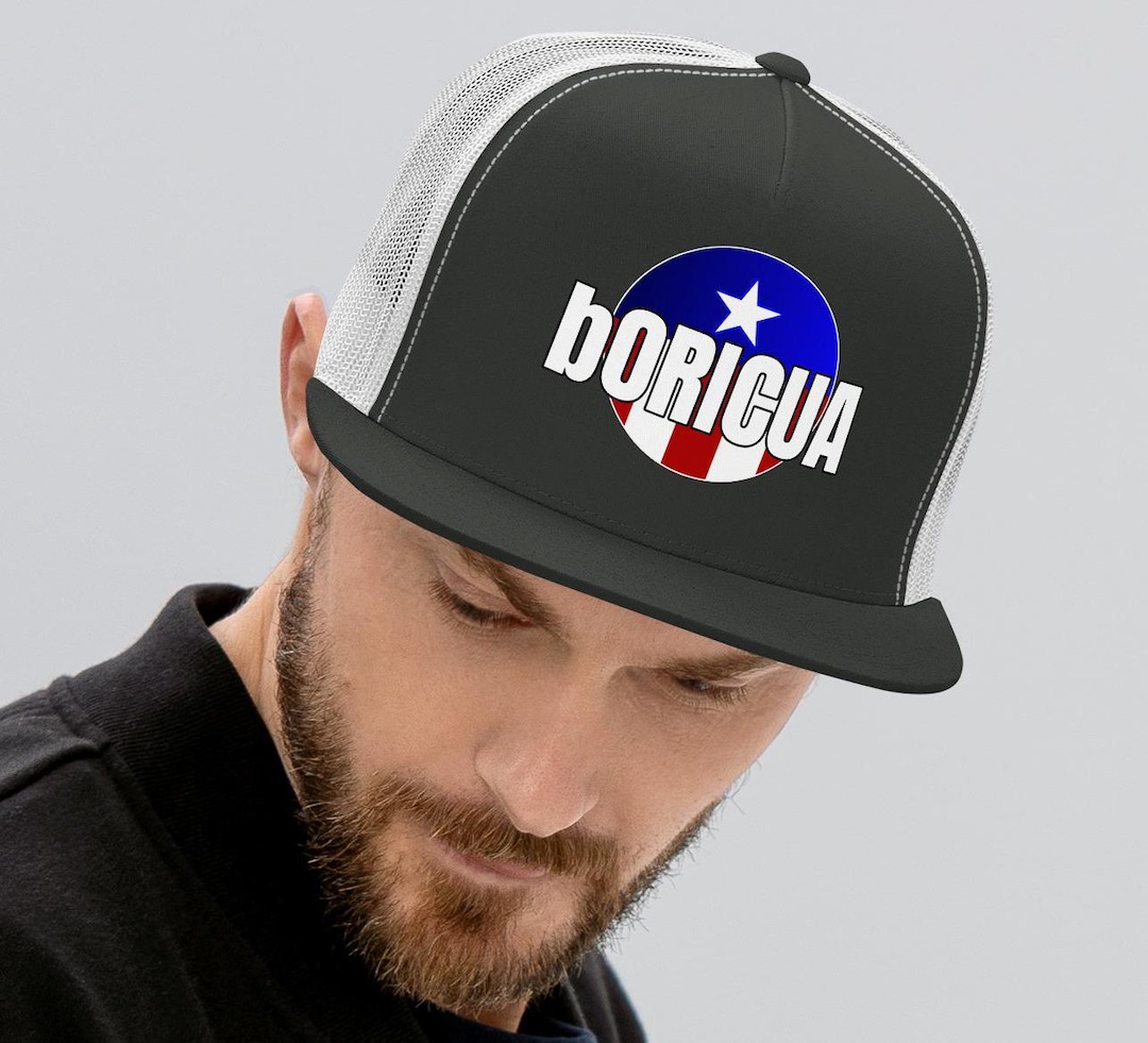 Bukesiyi Puerto Rico Trucker Hat - Mesh Back, Snapback Adjustable, Dark Grey, One Size Fits Most - View #6