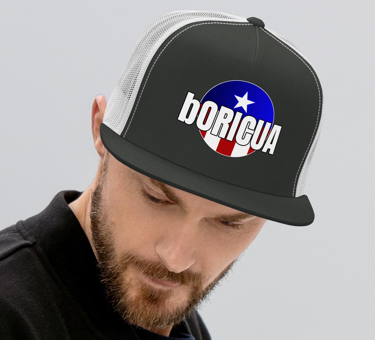Puerto Rico Flag Trucker Hat - Adjustable Boricua Baseball Cap For Men & Women