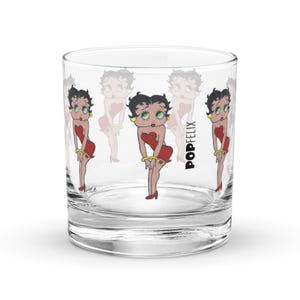 10,5 Unzen Betty Boop Zeichnung Muster Rocks Pop Felix Cocktail Glas