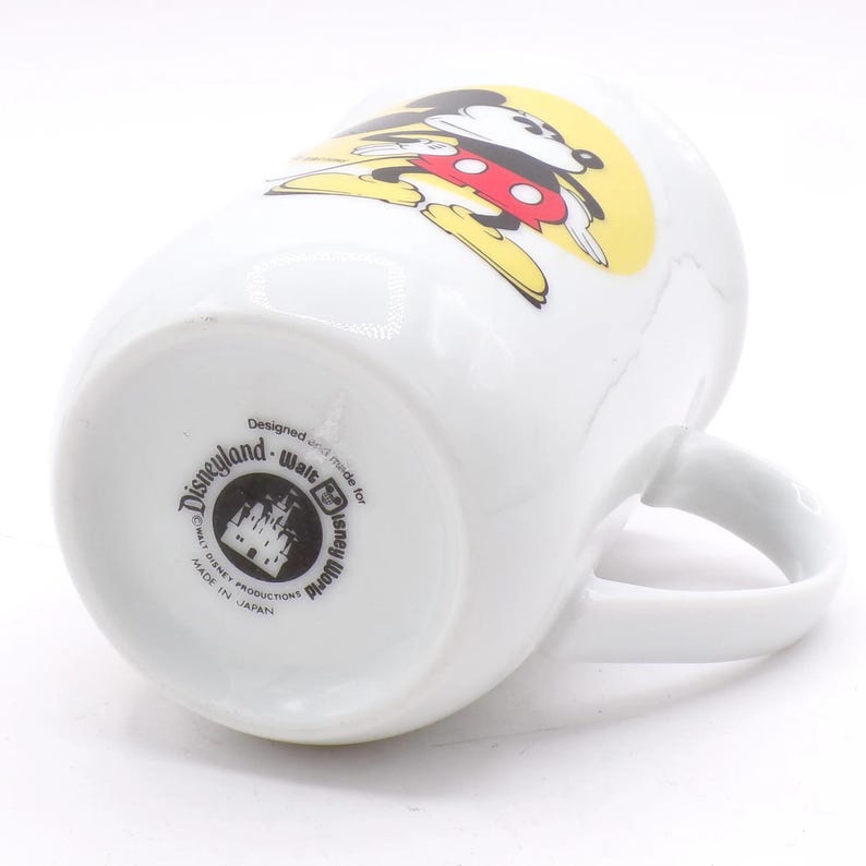 Vintage Disneyland/World Mickey Mouse Porcelain Japan Coffee Tea Mug image 3