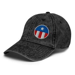 Vintage Cotton Twill Side Puerto Rican Flag PR Boricua Embroidered Pop Felix Designer Hat Cap - Three Colors