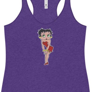 Women&#39;s Betty Boop Sketch Drawing Racerback PopFelix Tank Top - Eight Colors