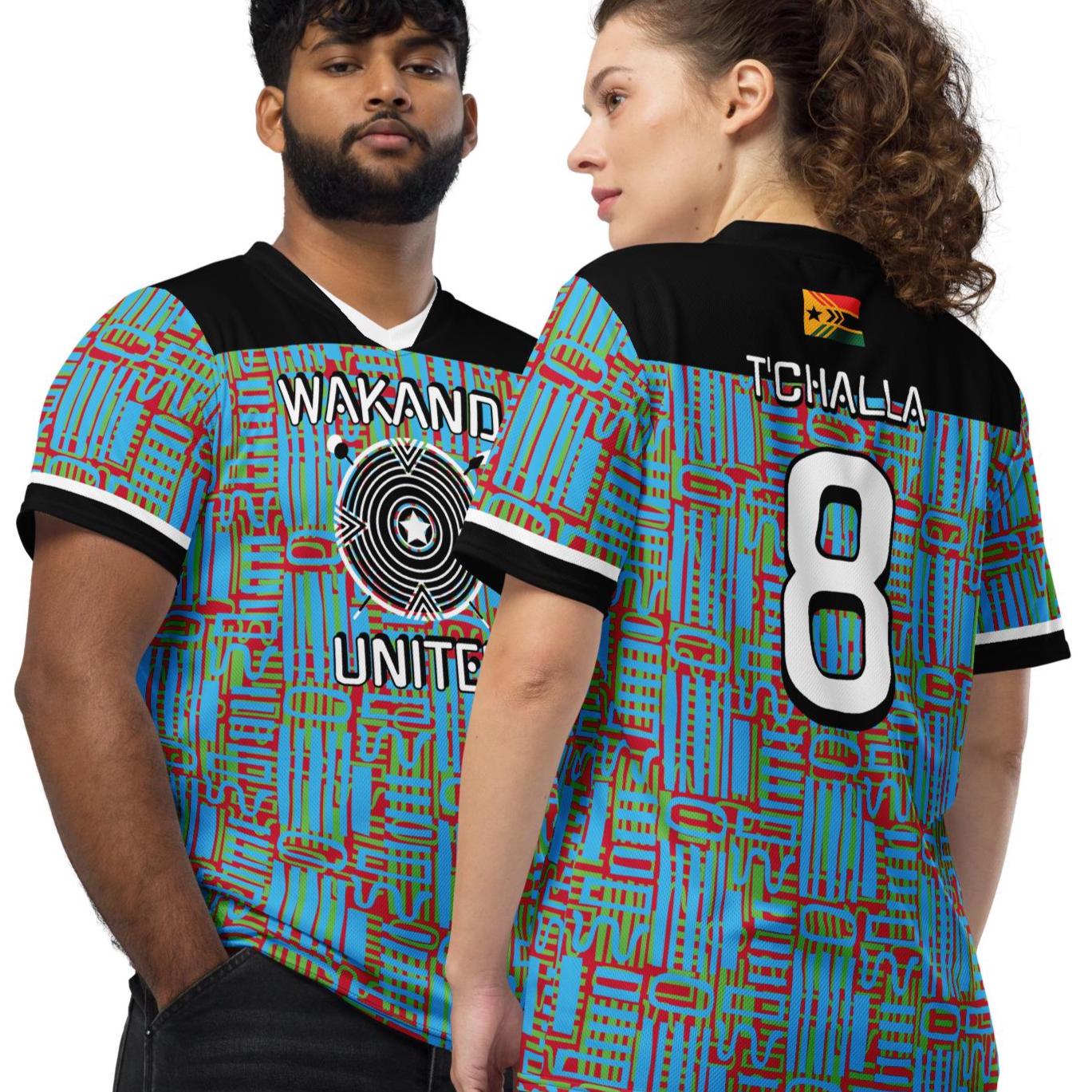 Wakanda United FC King T'challa #8 Popfelix Fictional Designer