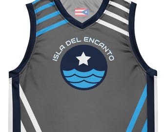 Isla Del Encanto Puerto Rico PR Boricua Bad Bunny #0 PopFelix Diseñador Ficticio Camiseta de Baloncesto Unisex