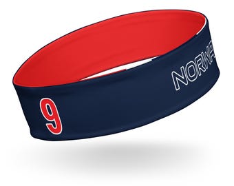 Norway Norwegian Soccer Erling Haaland #9 PopFelix Unisex Headband Jersey - Reversible
