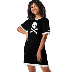 bucs jersey dress Women's Gameday Couture White/Black Tampa Bay Buccaneers Bling It Full Sequin Jersey Dress