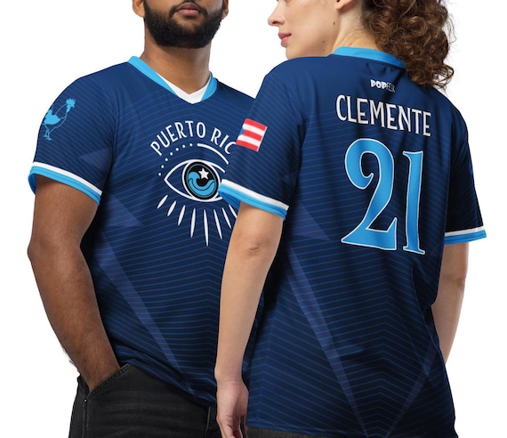 Blue Team Puerto Rico Roberto Clemente #21 PR Flag Recycled Unisex