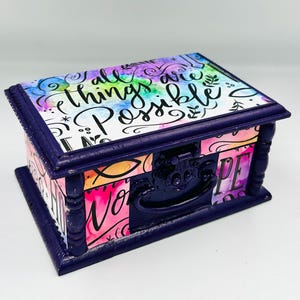 Prayer Box 1st Communion Box Confirmation Box Worry Box Childs Prayer Box 5.5x3.5x2.5”your choice between the two