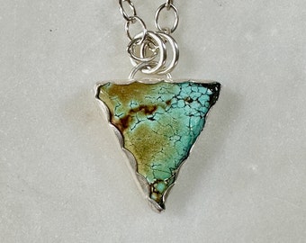 Genuine Turquoise and Sterling Silver Necklace