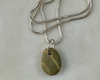 Wishing Stone and Sterling Silver Necklace