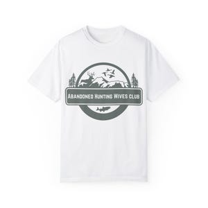 Hunting Wives Club T-shirt, Outdoor Apparel, Funny Hunting Shirt, Gift for Hunter, Camouflage Tee, Huntress Clothing image 2