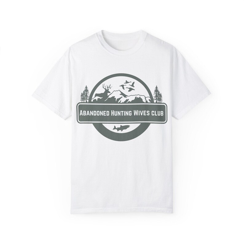 Hunting Wives Club T-shirt, Outdoor Apparel, Funny Hunting Shirt, Gift for Hunter, Camouflage Tee, Huntress Clothing image 2