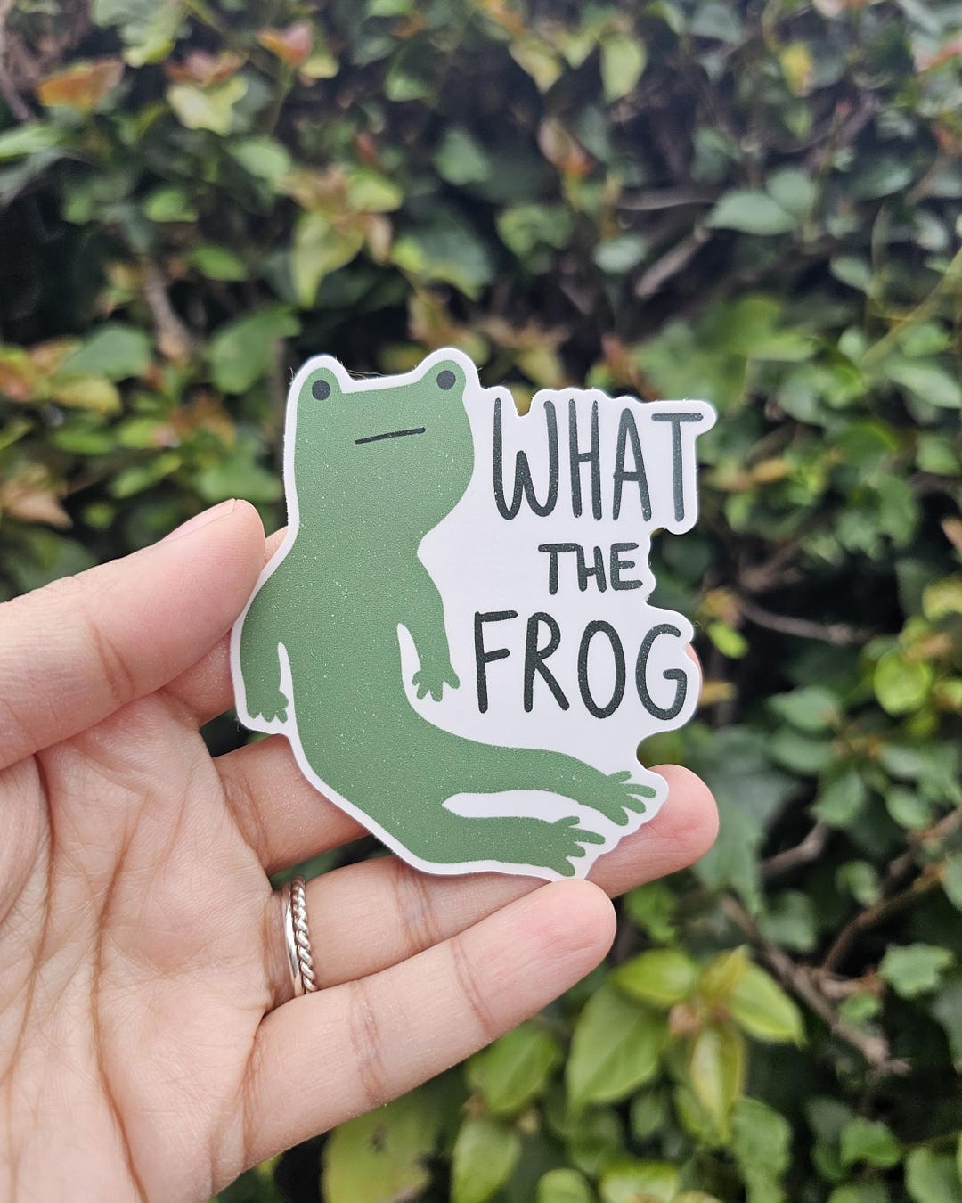Funny Frog Meme Sticker: 