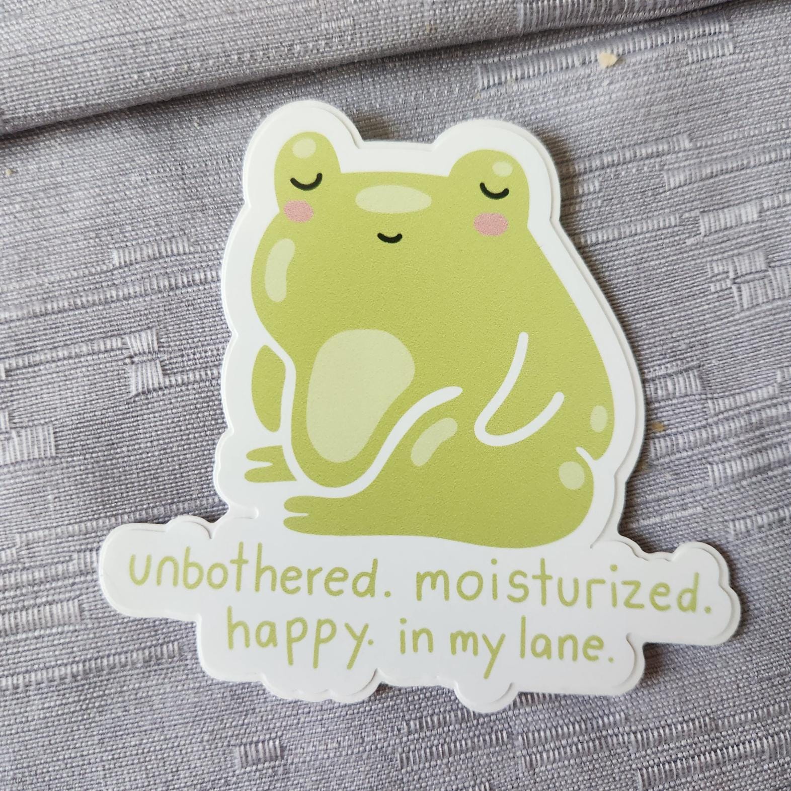 うるおいのあるカエルのミームステッカー、かわいくて面白い動物のデカール - Etsy 日本
