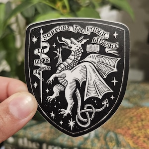 Support the Public Library Vinyl Sticker – Sticker for Book Lovers and Librarians